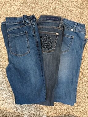 Lot of 3 Pairs of Jeans - Rock & Republic / Nine West / 1822